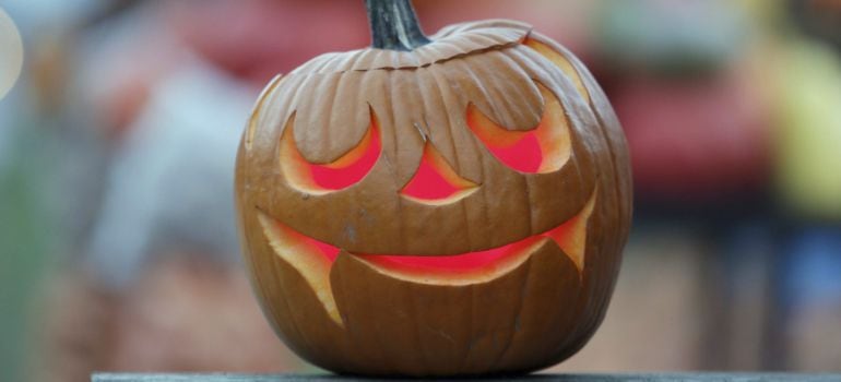 Una calabaza típica de Halloween