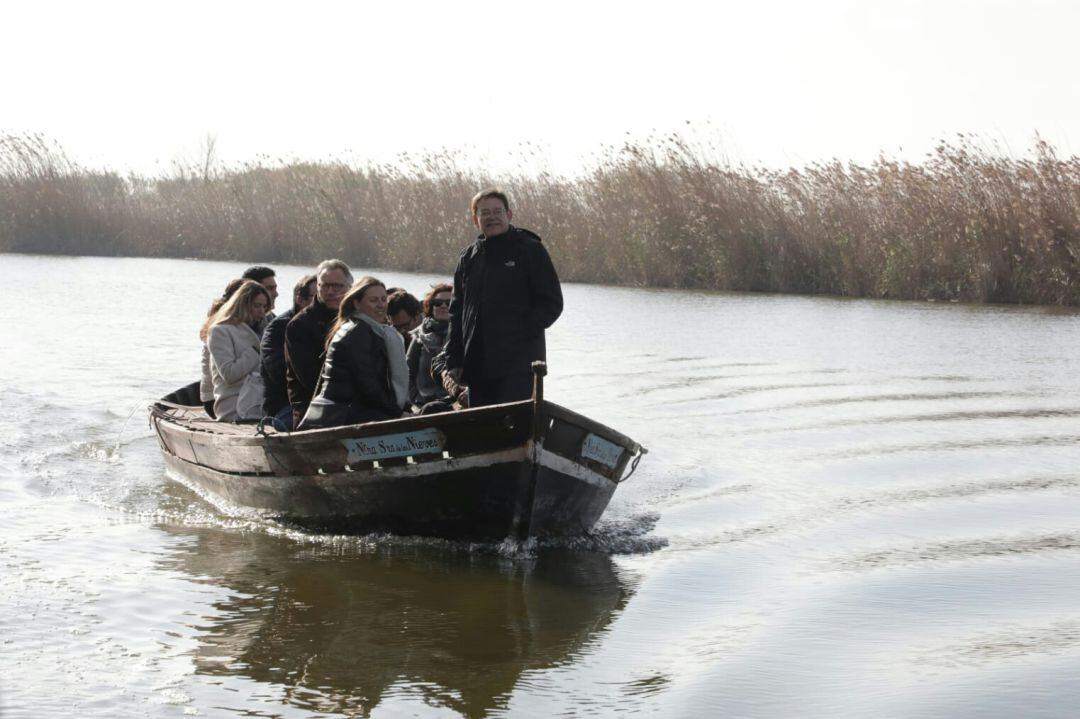 El president Puig visita, este viernes 3 de enero, el lago de L&#039;Albufera para dar a conocer que el vicepresidente europeo Frans Timmermans visitará el lago valenciano