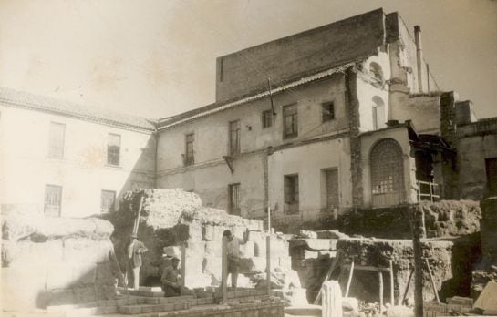 Obras de recuperación del Templo Romano de Claudio Marcelo