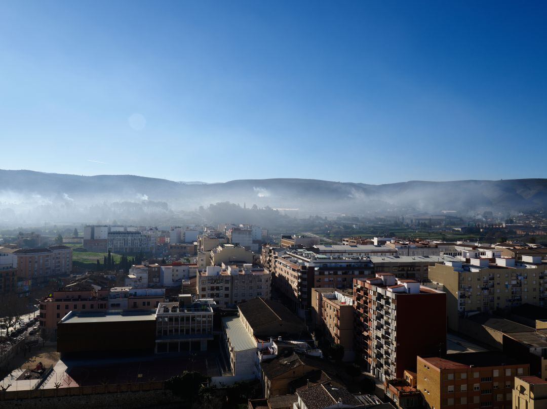 Imatge aèrea d&#039;Ontinyent, capital de La Vall d&#039;Albaida