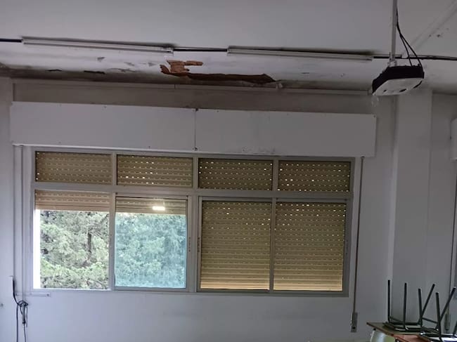 Goteras en el Hozgarganta de Jimena