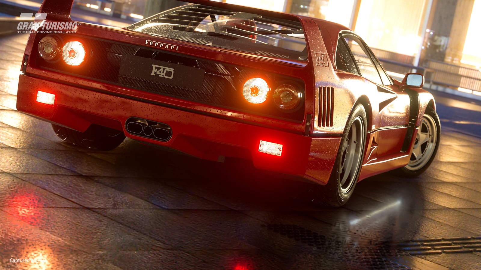 El Ferrari F40, unos de los más de 400 coches de Gran Turismo 7