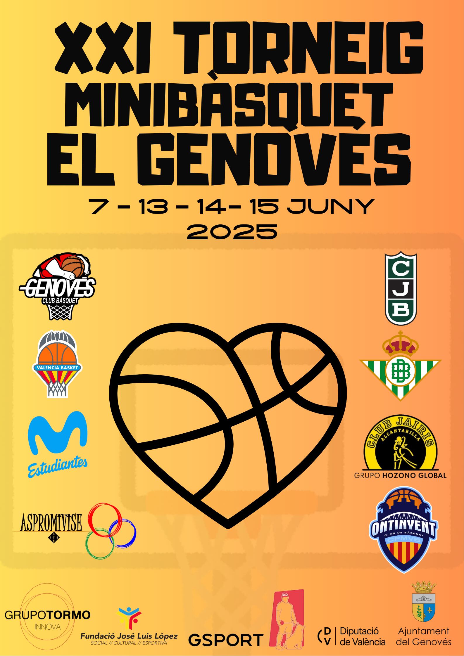 Cartel del torneo del Genovés (CB Genovés)