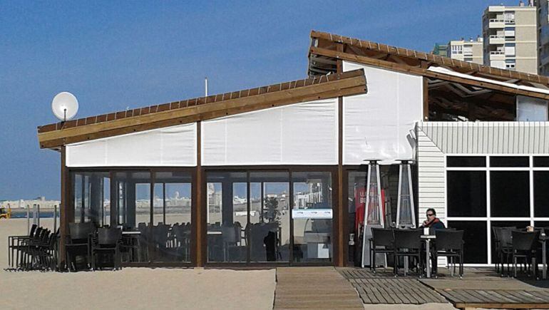 Chiringuito de Cádiz en invierno