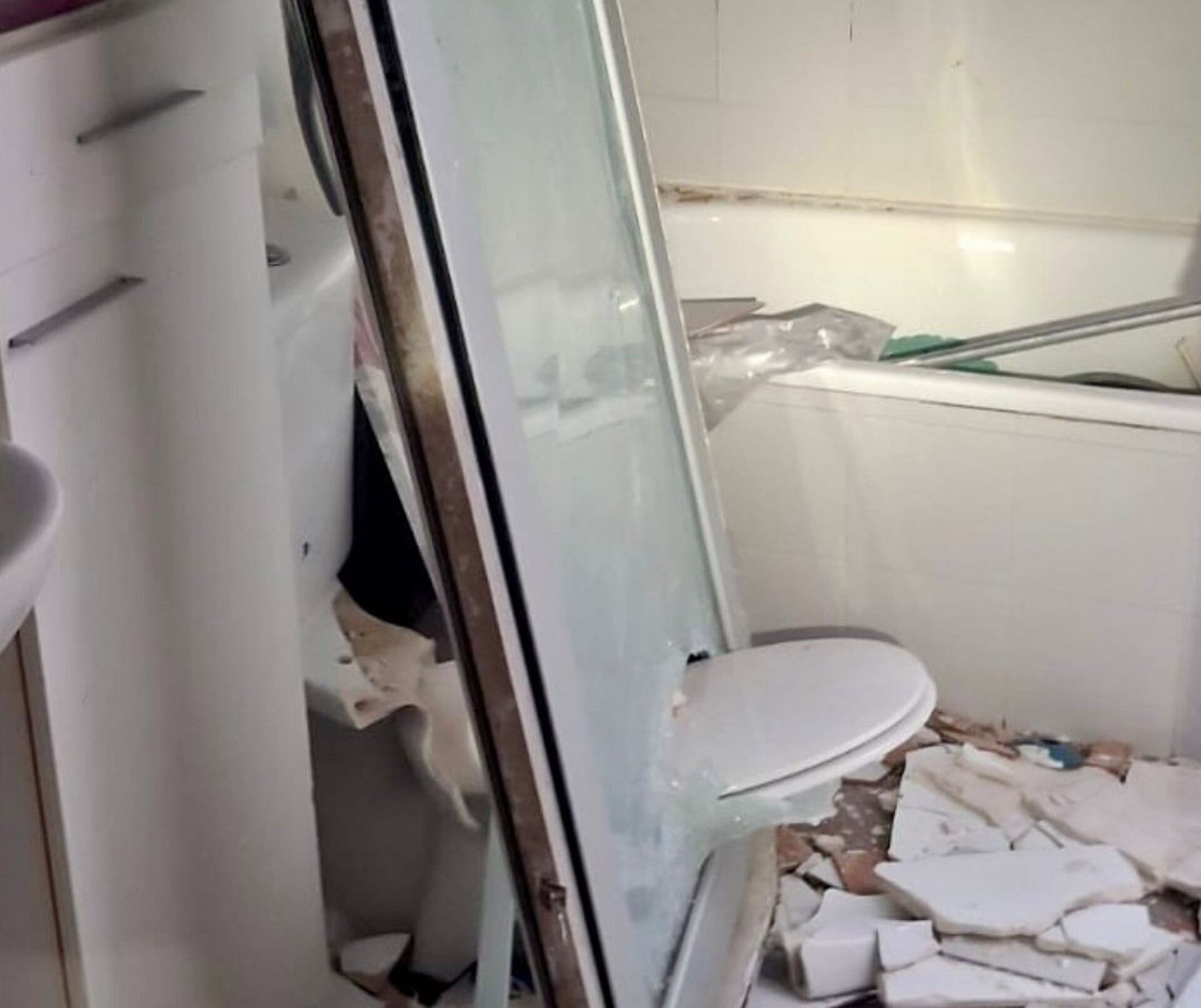 Una de las viviendas afectadas por la deflagración