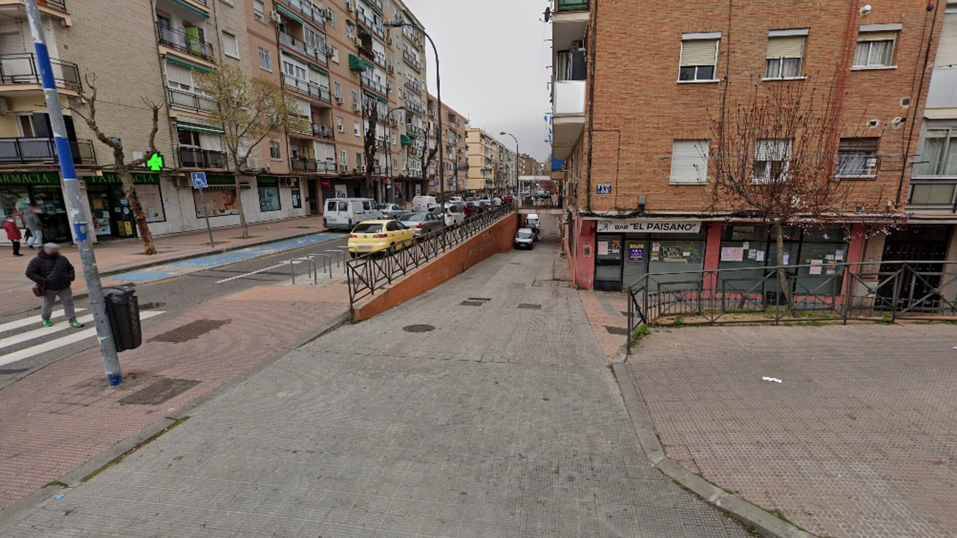 Entrada de vehículos en un garaje de Getafe