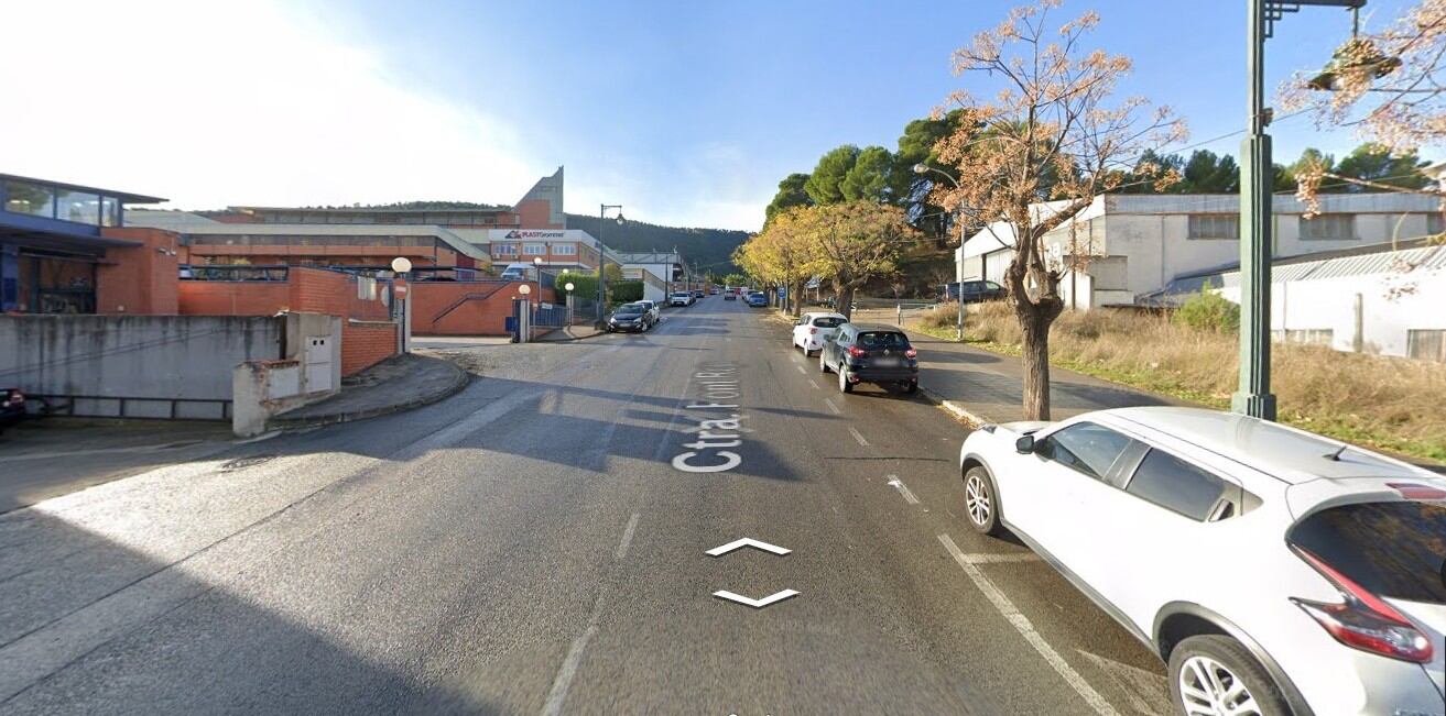 Uno de los tramos de la carretera de la Font Roja afectado por la reurbanización que planifica el Ayuntamiento.