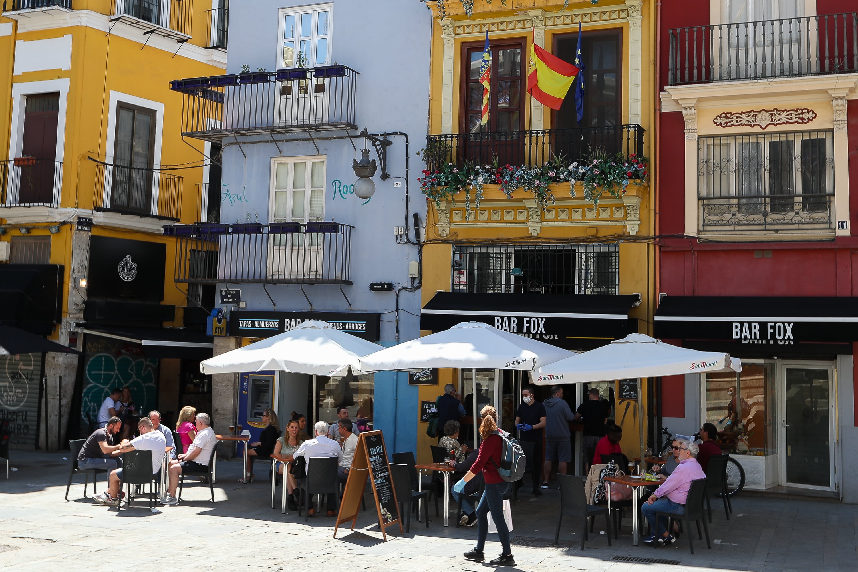 Terrazas en el centro de València