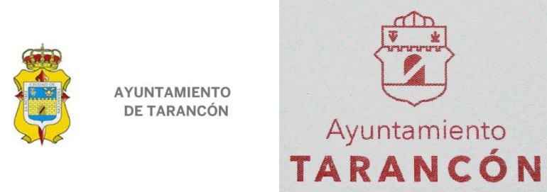 Imagen del escudo de Tarancón (www.tarancon.es) y logotipo del Ayuntamiento de Tarancón diseñado por Diego Checa (extraído de una publicación municipal)