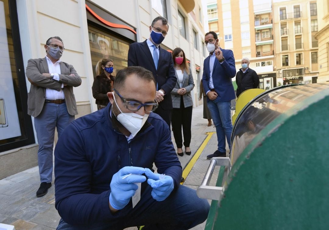 Ballesta durante la presentación del operativo de limpieza