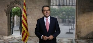 El president de la Generalitat, Artur Mas, pronuncia el discurs institucional amb motiu de la Diada