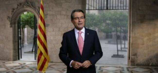 El president de la Generalitat, Artur Mas, pronuncia el discurs institucional amb motiu de la Diada
