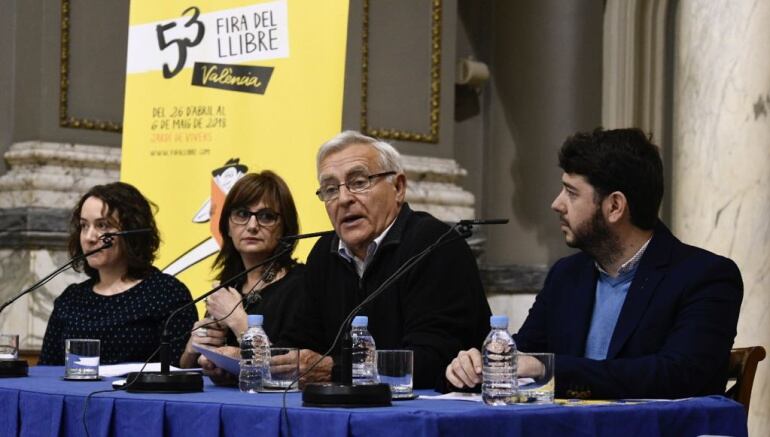 El alcalde de Valencia, Joan Ribó, en la presentación de la Feria del Libro
