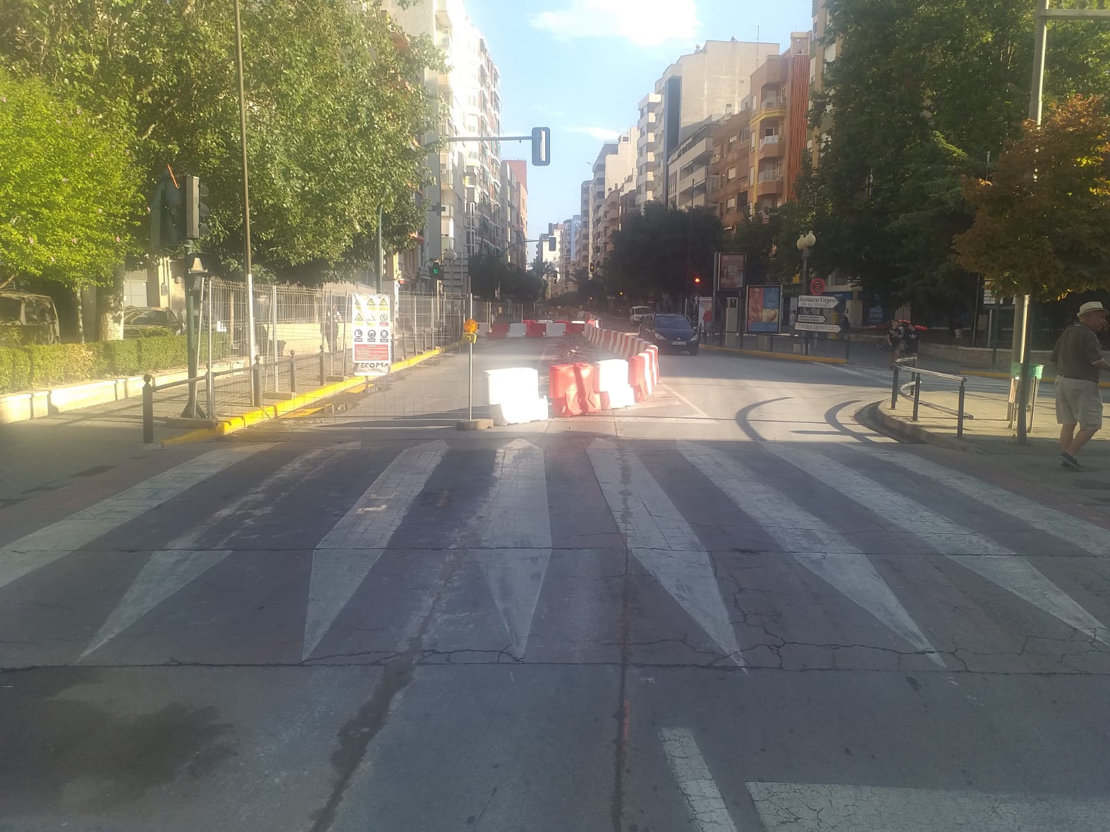 Obras en Avenida de la Constitución