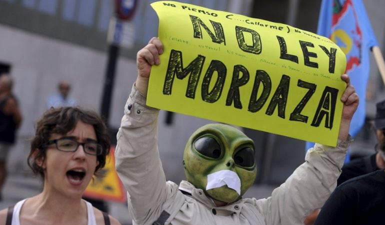 Protestas contra la ley mordaza