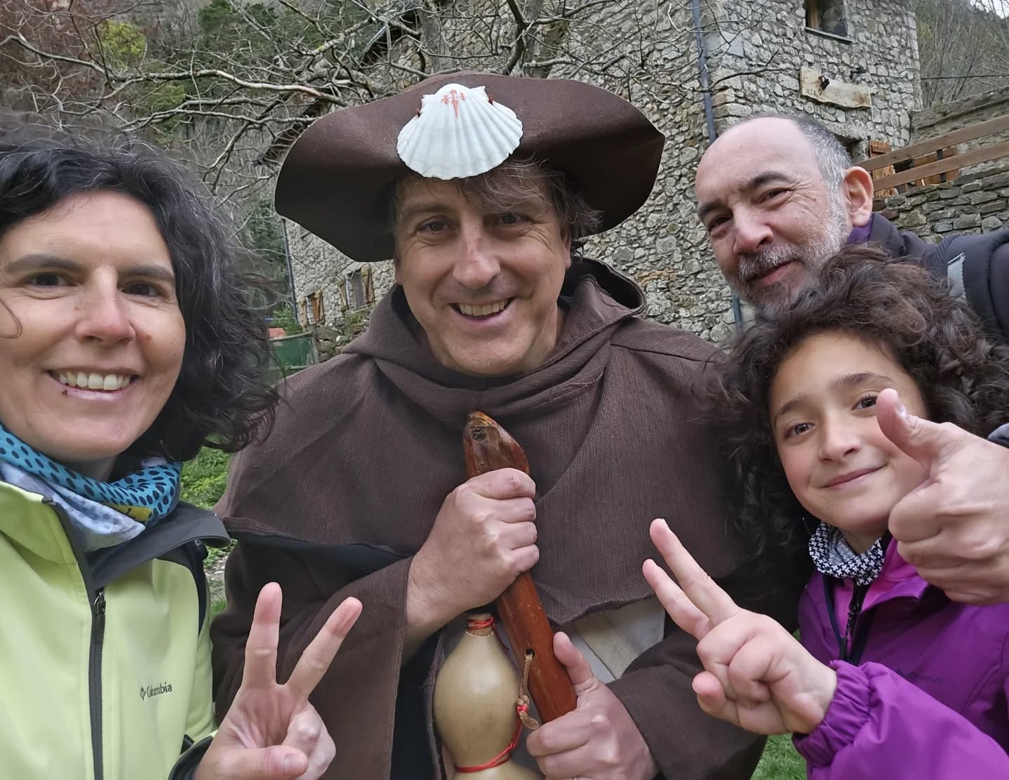 Manu Bueno en su papel de Fray Damián el peregrino