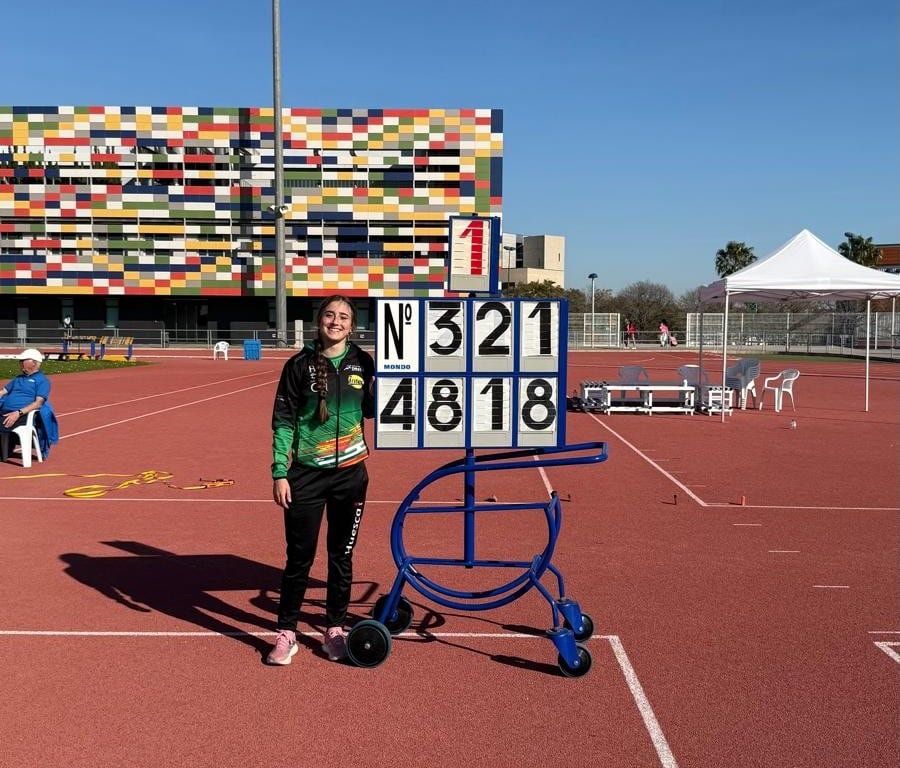 María Laguarta de Intec Zoiti fue medalla de oro en jabalina