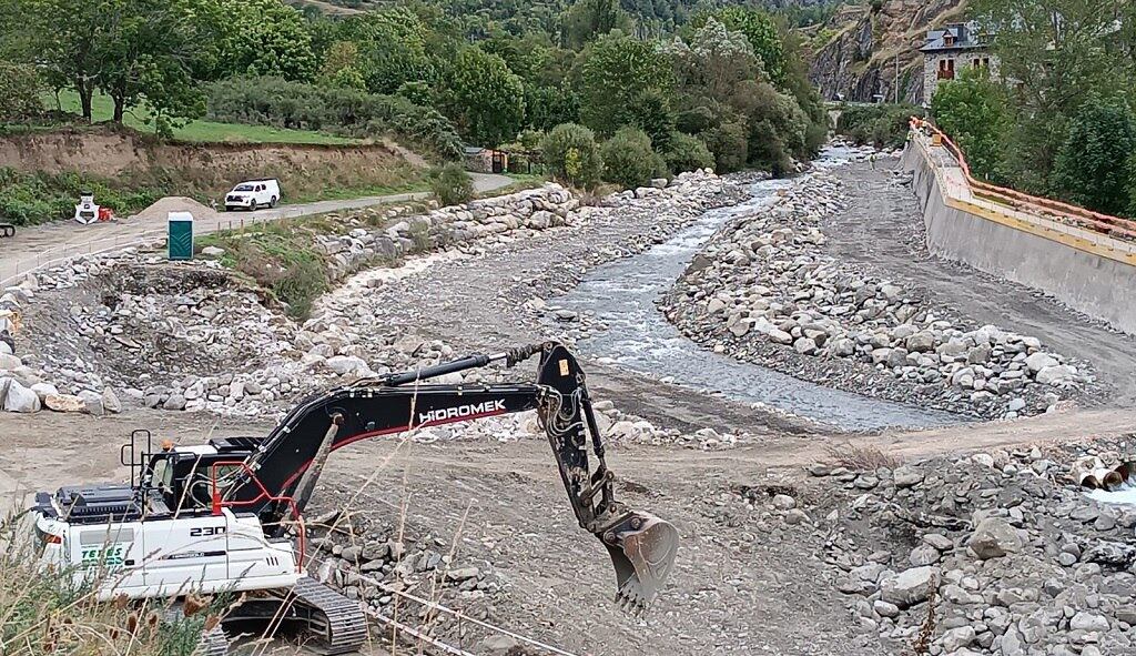Obras Telecabina Benasque-Cerler.
