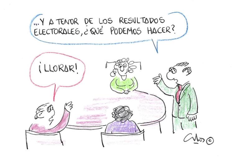 La viñeta de Villanueva, llorar