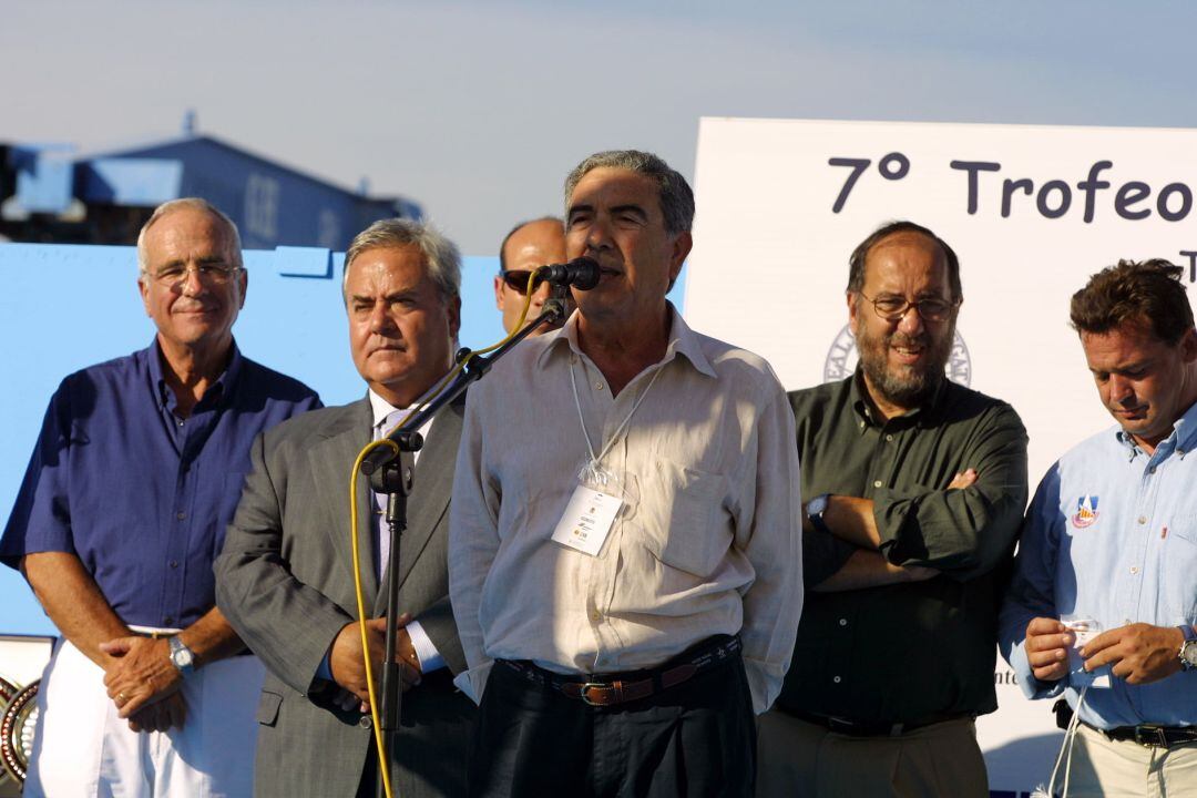 Máximo Caturla, durante un acto del Club de Regatas de Alicante durante su etapa como presidente de la institución