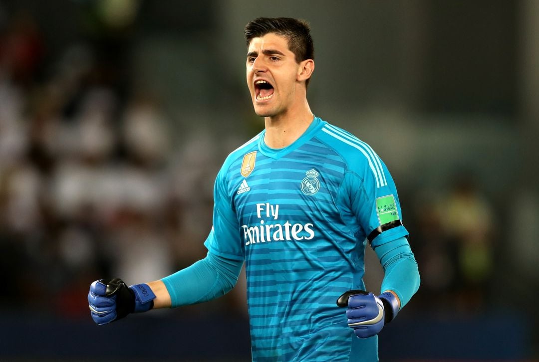 Courtois, durante la final del Mundial de Clubes. 