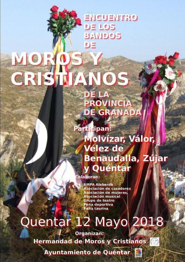 Cartel anunciador encuentro provincial de Moros y Cristianos