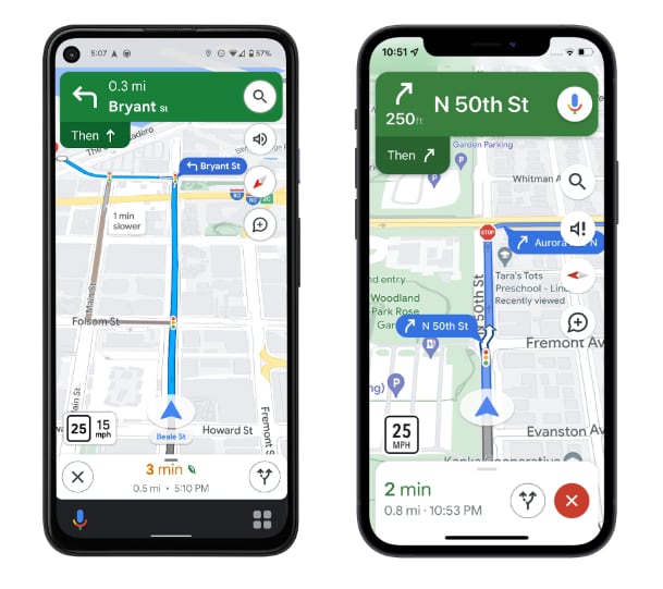 Nuevas opciones de Google Maps.