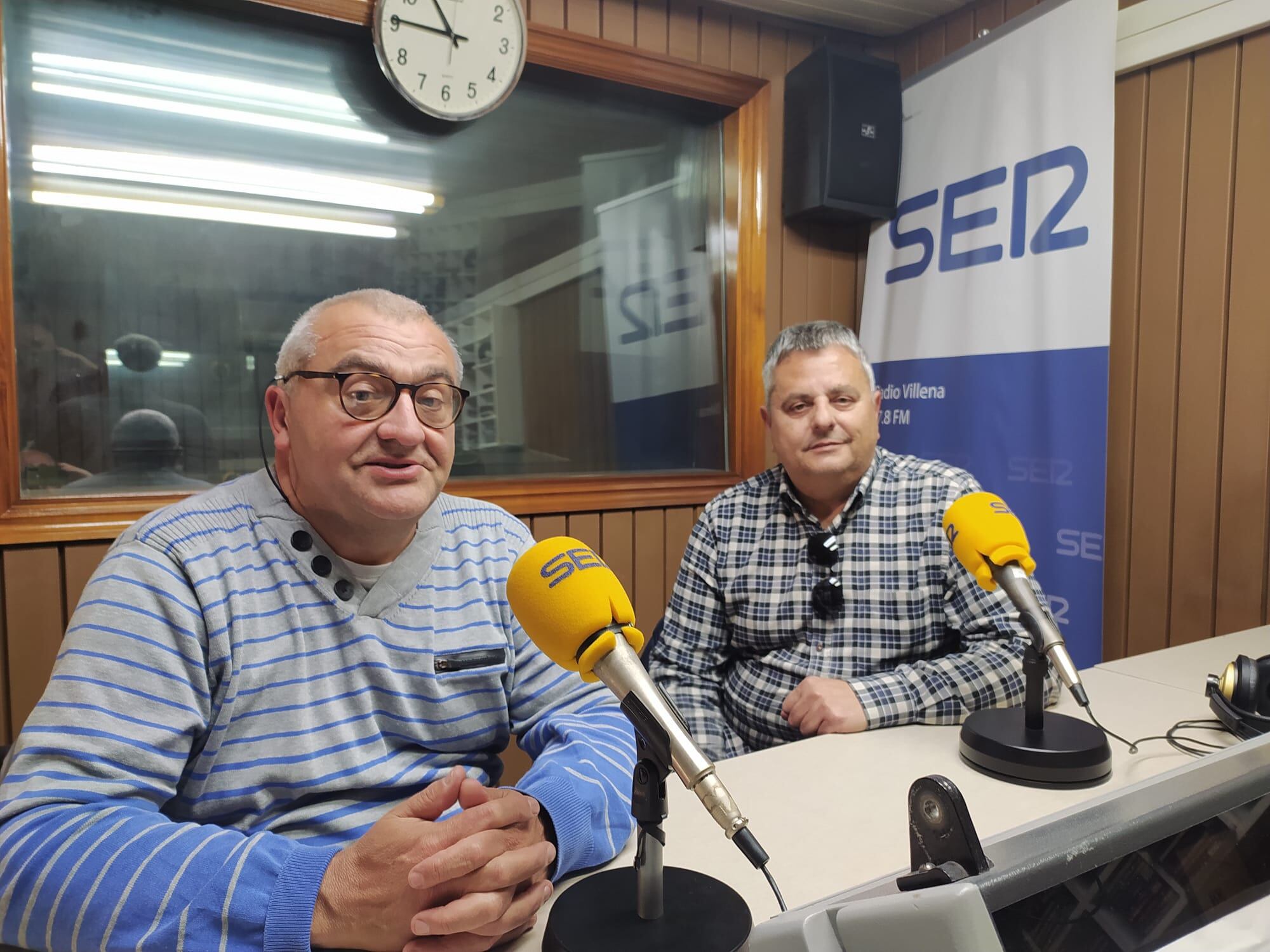 Joaquin Marco y Santiago Hdez en Radio Villena