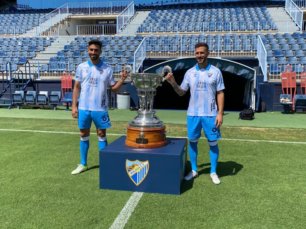 Juande y Dioni presentando el Trofeo Costa del Sol