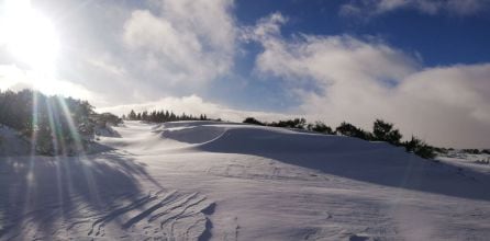 Las acumulaciones de nieve han superado los dos metros en algunos puntos este en la Braña de Quintana