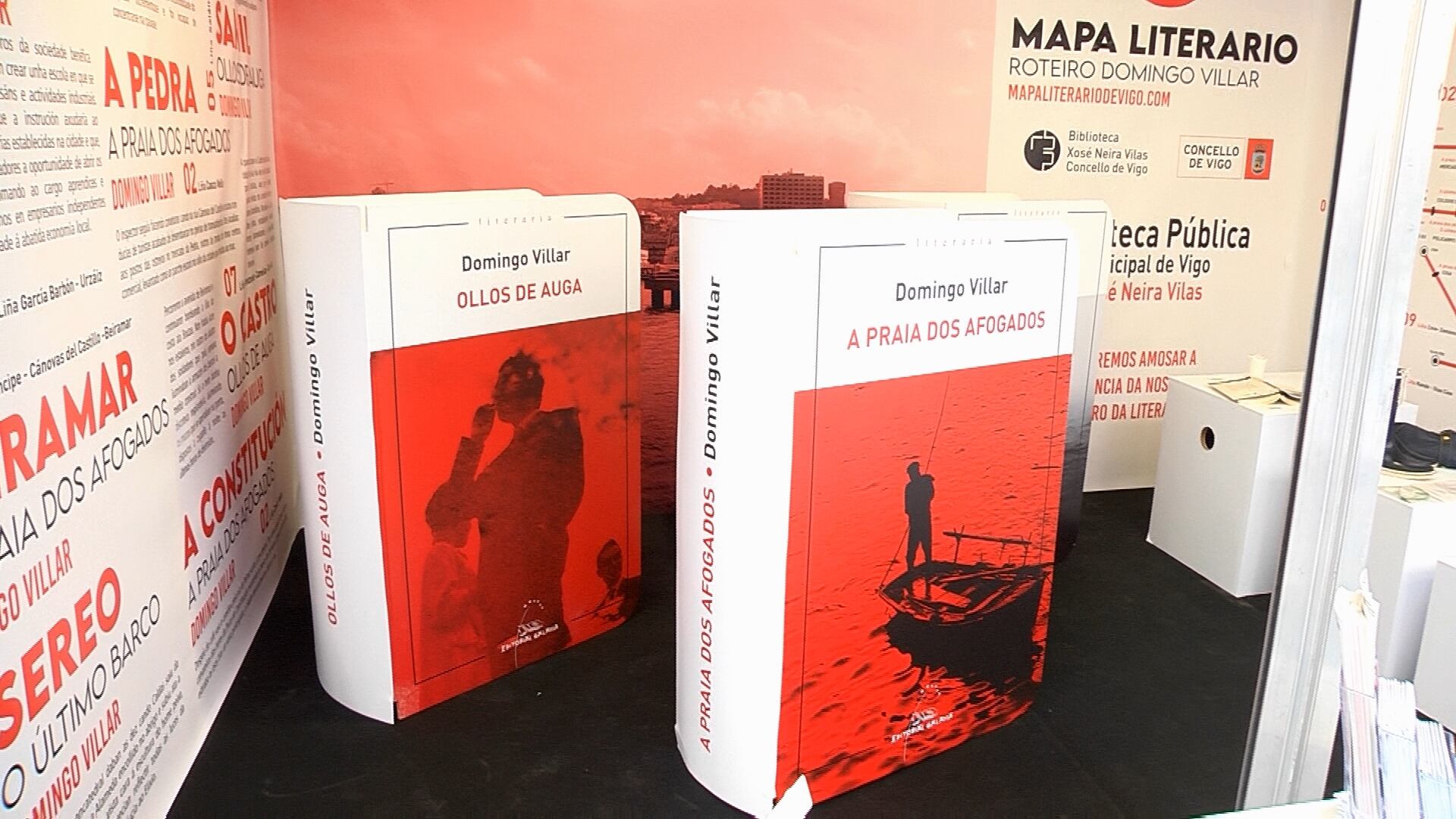 Caseta en homenaje a Domingo Villar.