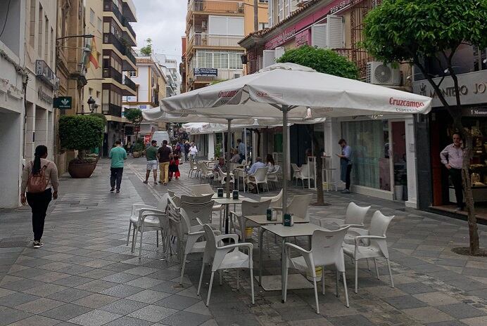 Terrazas en la calle Alfonso XI