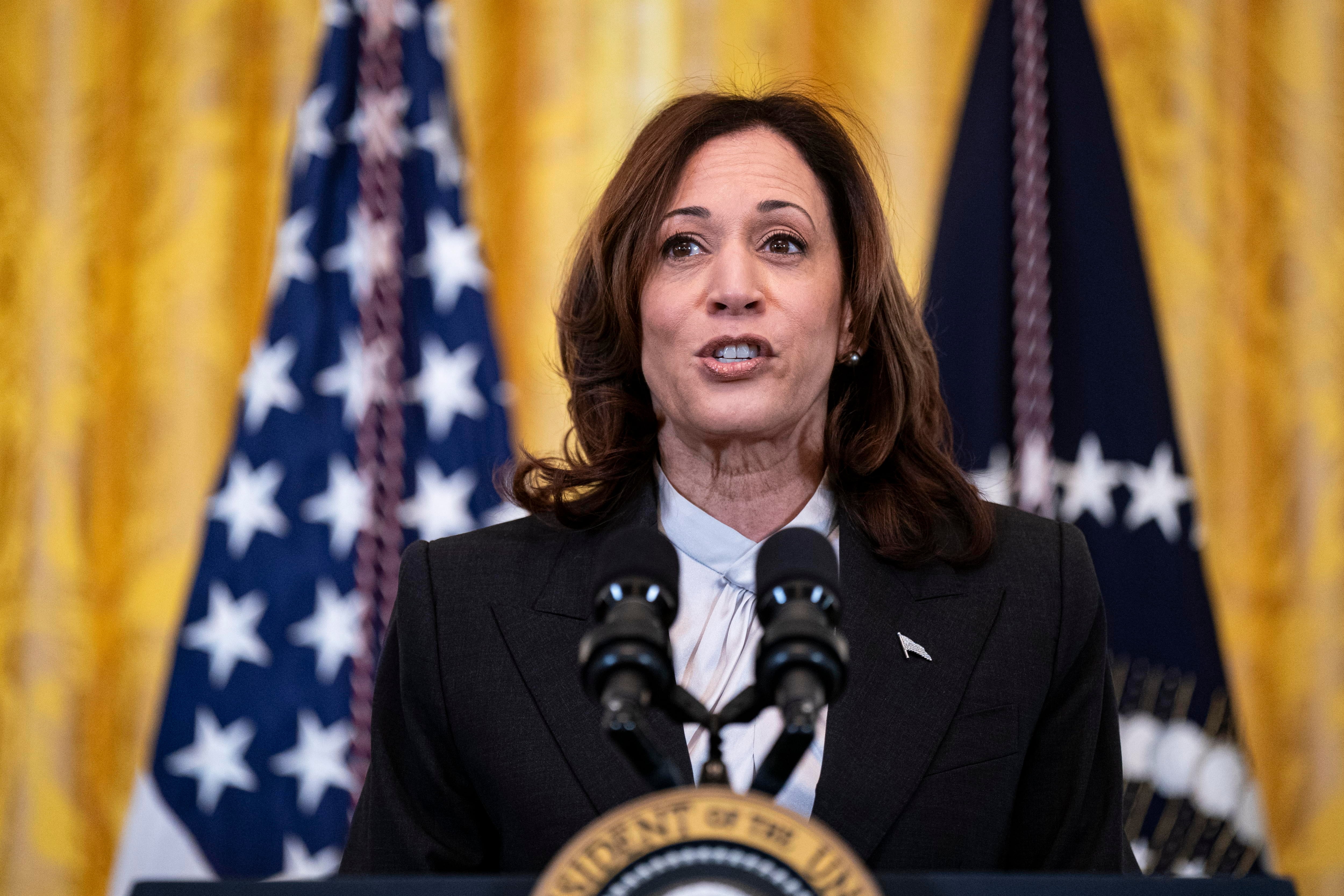 La vicepresidenta de EEUU, Kamala Harris.