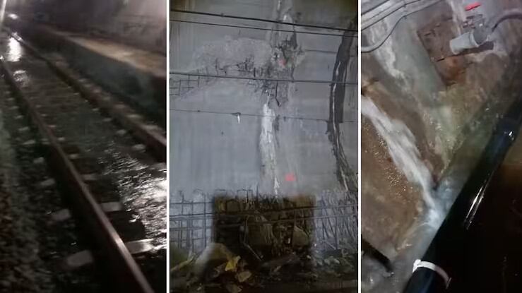 Interior de uno de los túneles del AVE en Valle de Abdalajís