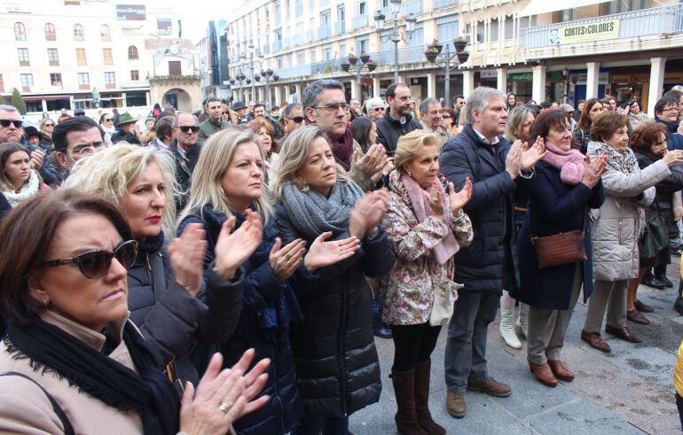 Cargos del Partido Popular en la concentración contra la derogación de la prisión permanente revisable en Ciudad Real