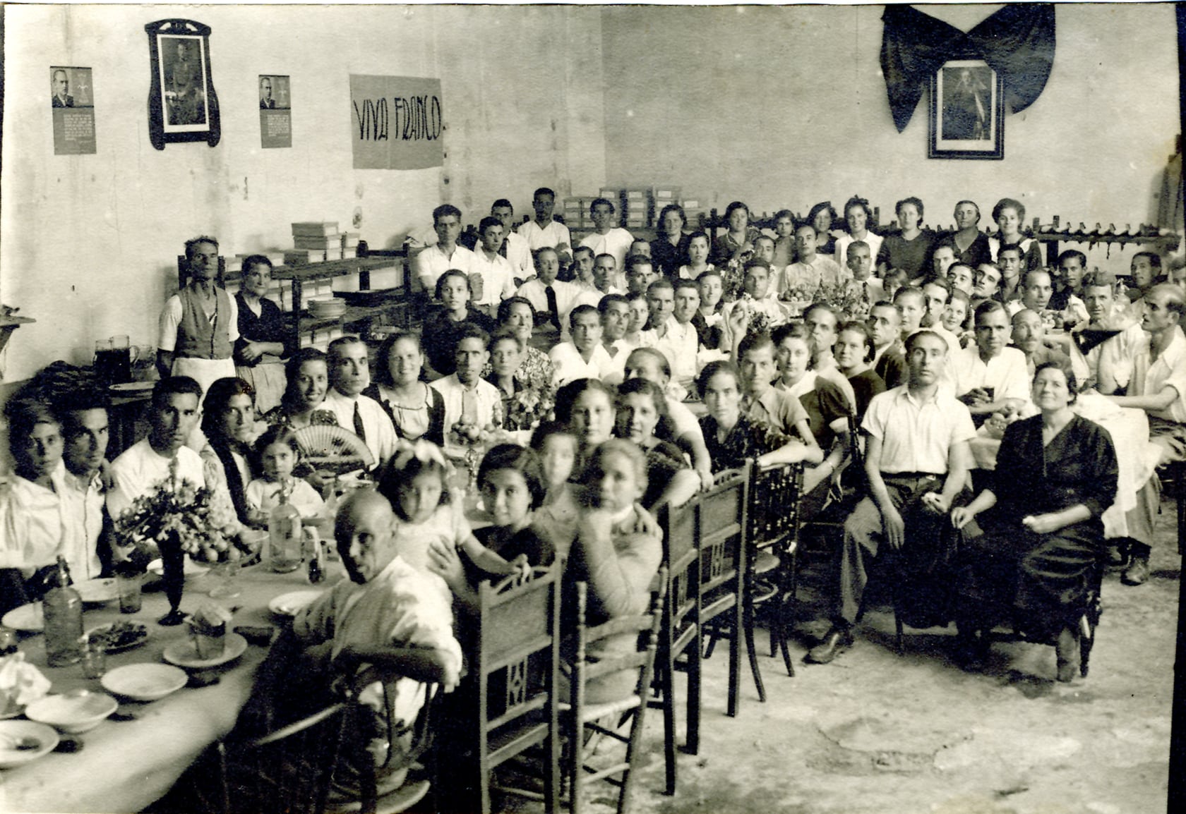 Comida de los trabajadores, celebrada el 18 de julio de 1942.