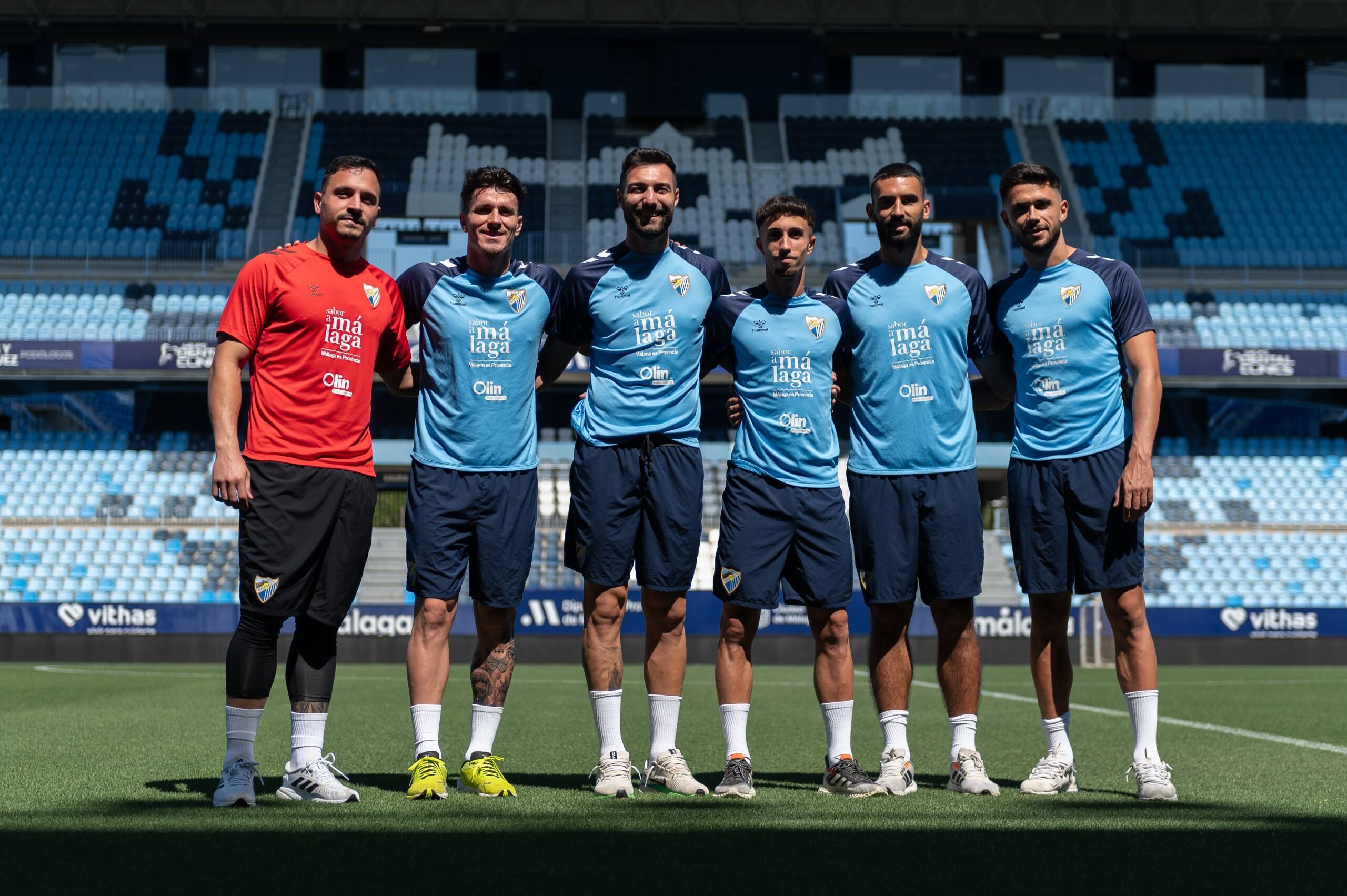 De izquierda a derecha: Herrero, Murillo, Pastor, Larrubia, Einar y Nelson Monte