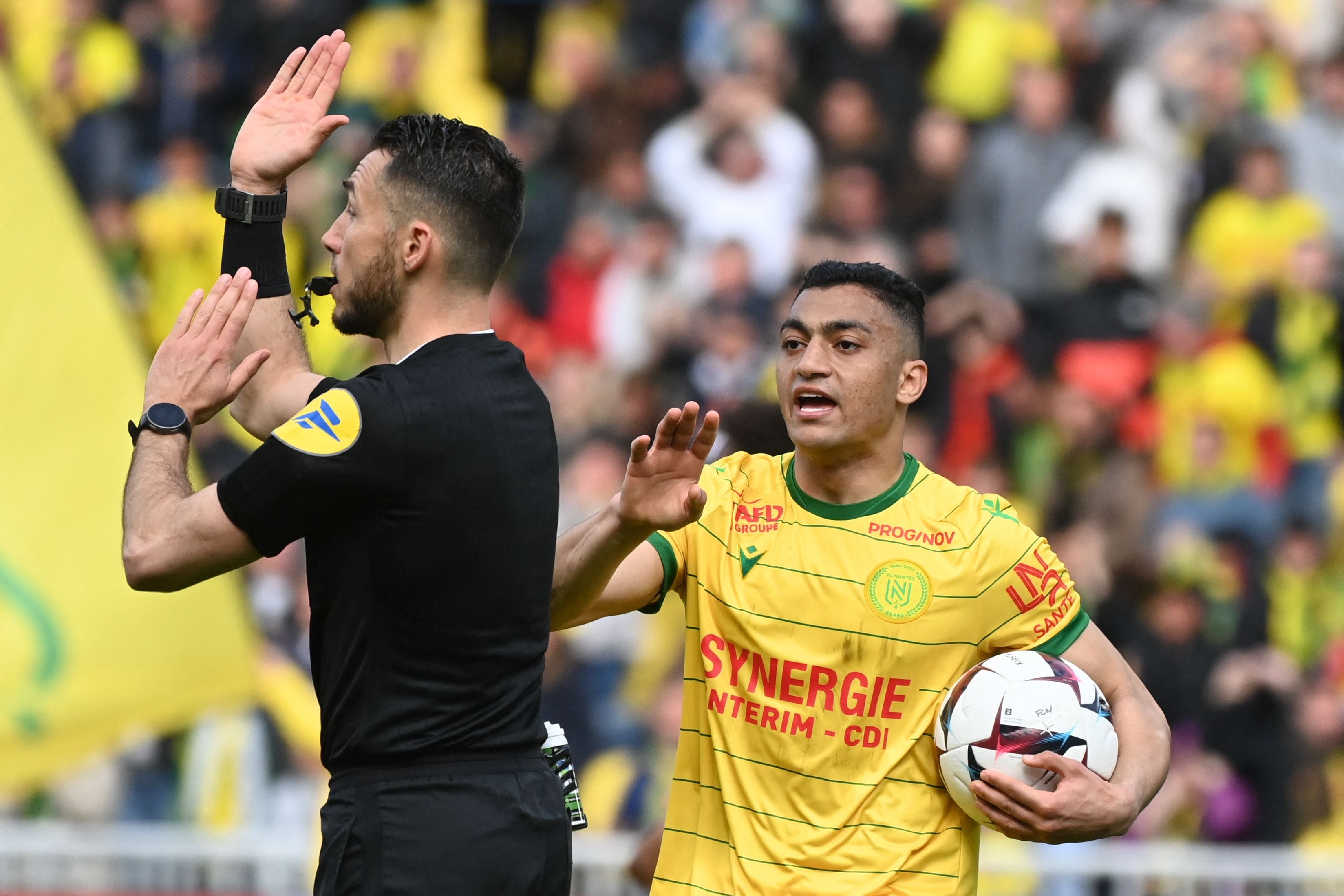 Jéremie Pignard durante el Nantes-Troyes