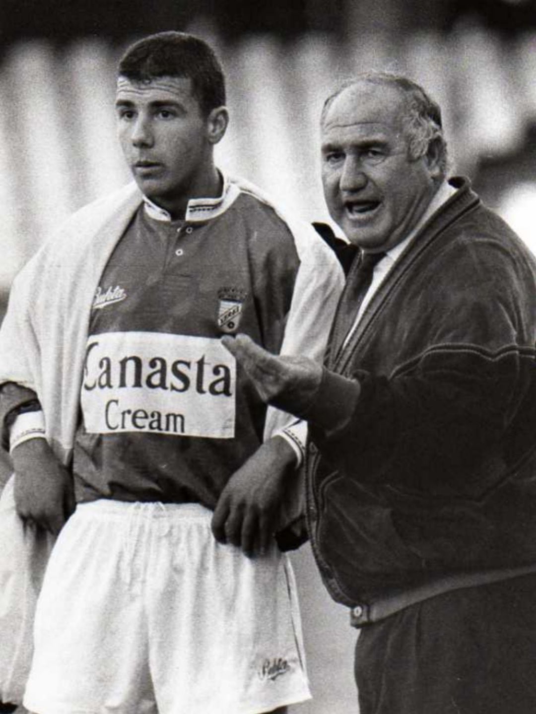 Manolo Cardo junto a Lagares en una imagen de archivo