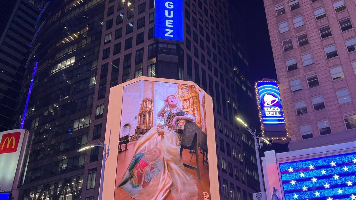 El vestido inspirado en Palencia que estará en el hotel Hilton con motivo de los Oscar