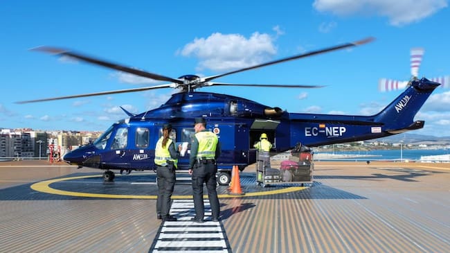 Control Guardia Civil Helicóptero.
