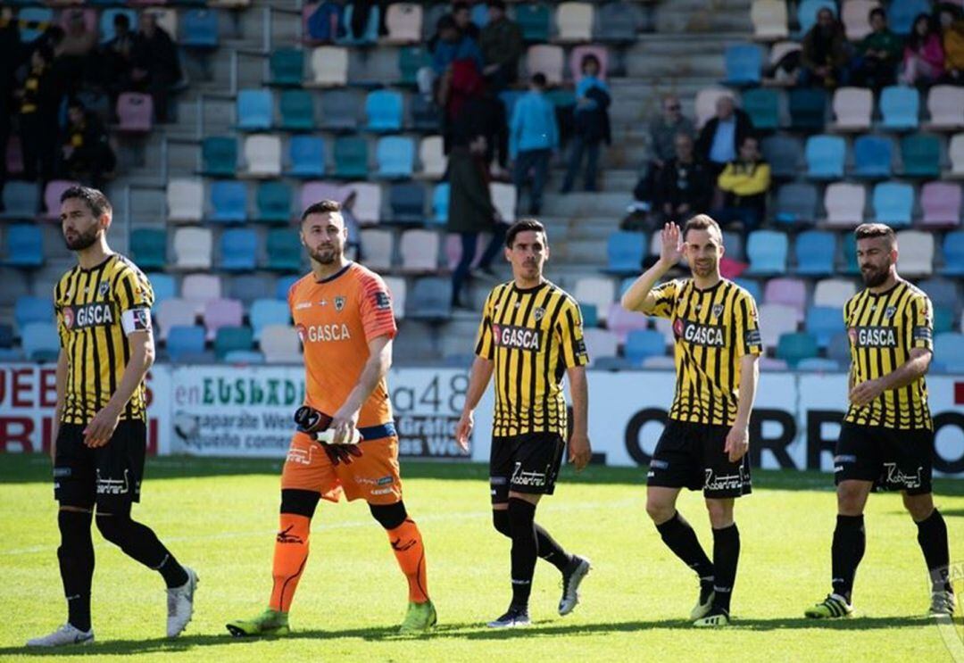 David de Paula, en el centro de la foto, en un partido de Liga