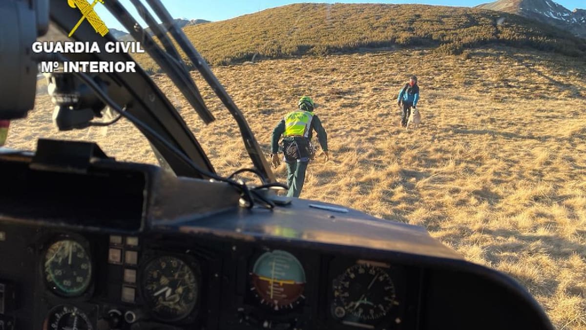 Rescatado un montañero y su perro en el Catoute
