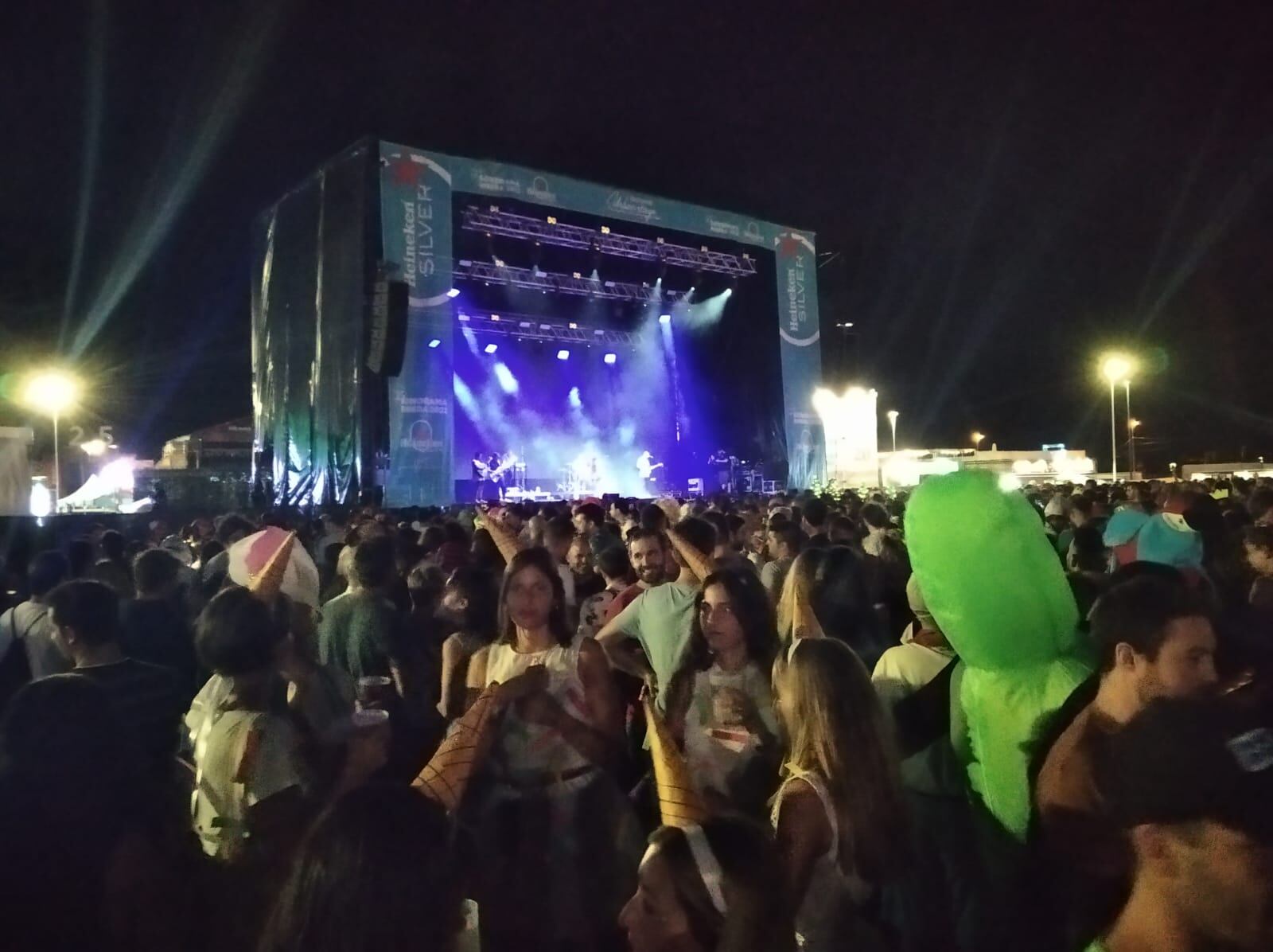 Escenario Heineken del recinto anoche