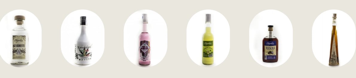 Algunos de los productos de Licores Mayordomo.