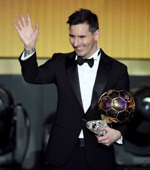 Leo Messi, contento con su quinto Balón de Oro de la FIFA