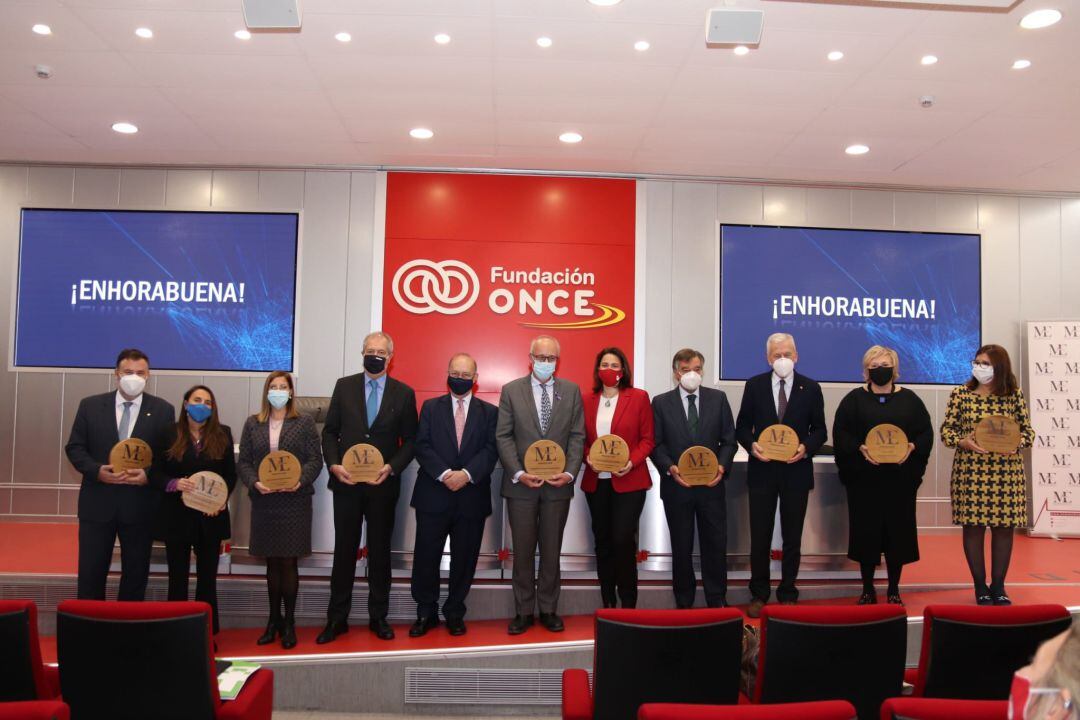 Recogida del premio.