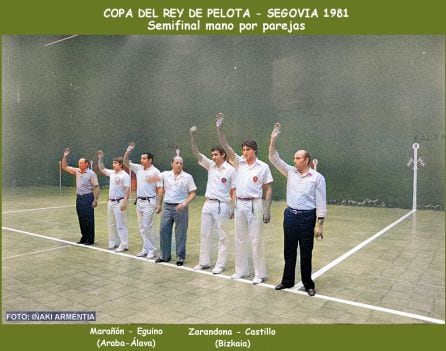 Semifinalistas de la mano parejas