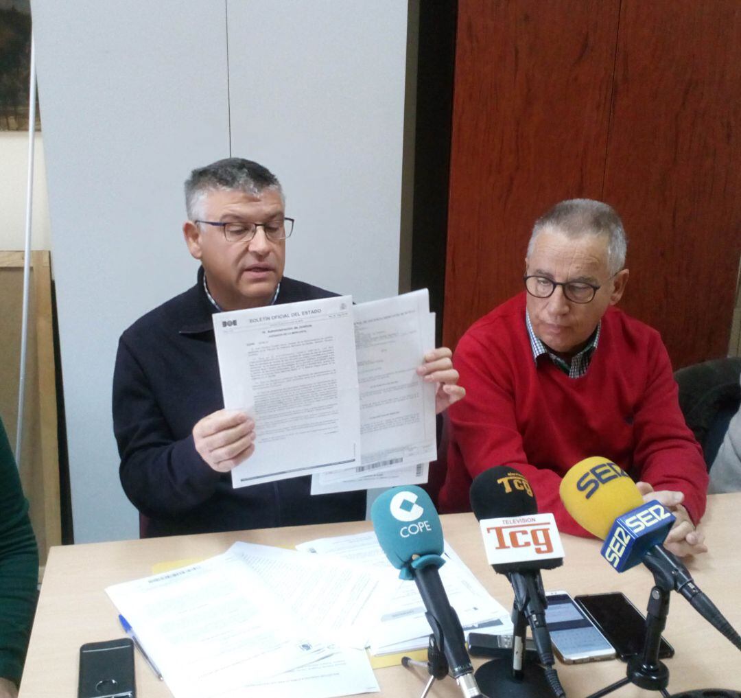 Jesús Lorente y Manuel Poyatos en la rueda de prensa.