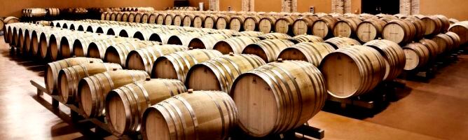 En la sala de barricas de las Bodegas Emilio Moro reposan algunos de los mejores caldos de la Ribera del Duero.